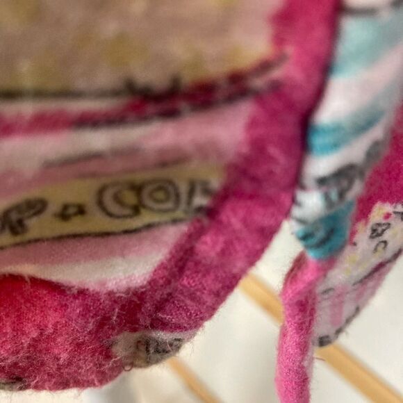 NWOT chick flicks and popcorn bamboo flannel pj top w/ contrasting trim BFF nite - Picture 8 of 16